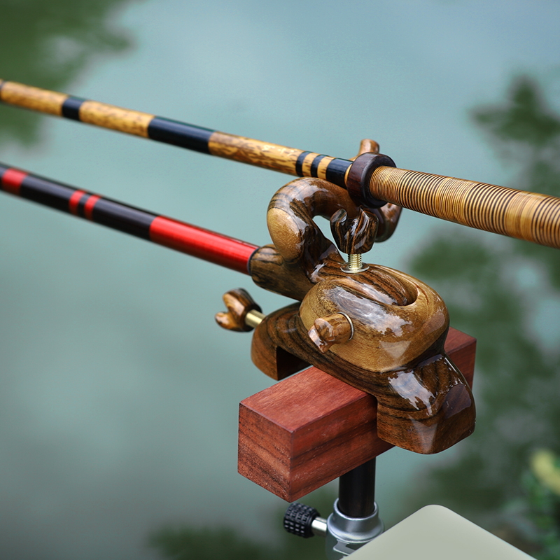 Fishing Rod Rack - CHILENT Tempat Joran Pancing Kayu Dapat