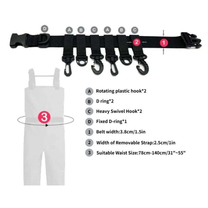 1 Buah Sabuk Pinggang Pancing  - Fishing Rod Travel ulasan dan harga